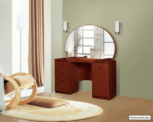 Туалетный стол №4, Ивушка-5, цвет Итальянский орех в Самаре - изображение