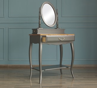 Туалетный столик Leontina с зеркалом (ST9321BLK) Черный в Самаре - предосмотр 3