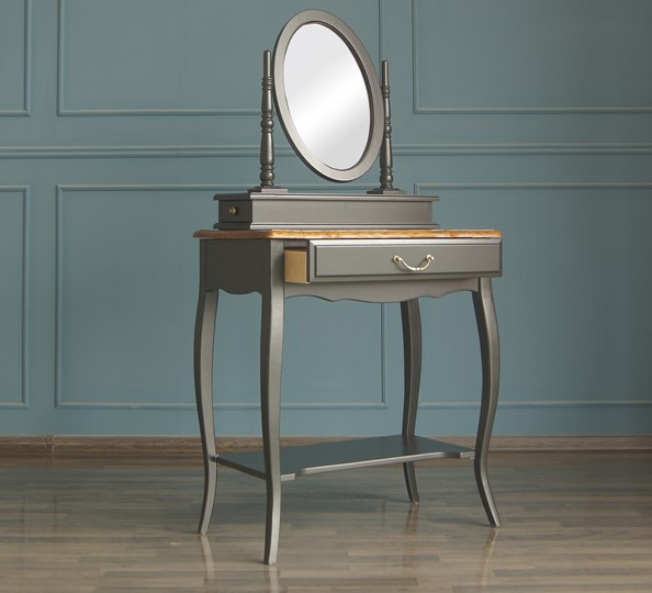 Туалетный столик Leontina с зеркалом (ST9321BLK) Черный в Самаре - изображение 3
