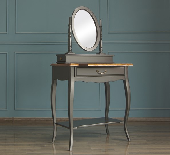 Туалетный столик Leontina с зеркалом (ST9321BLK) Черный в Самаре - изображение 4