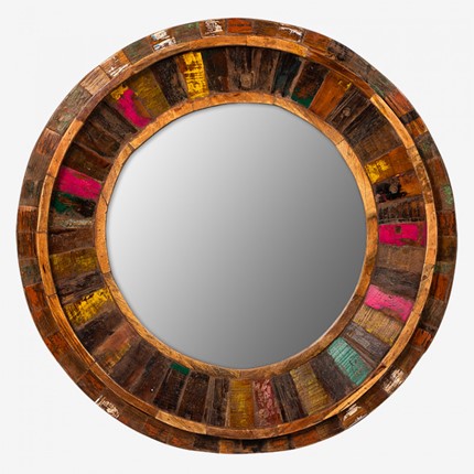 Навесное зеркало Маниша круглое в Тольятти - изображение