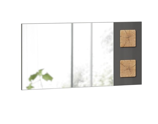 Зеркало настенное Фиджи 659.420, Антрацит глянец в Самаре - изображение