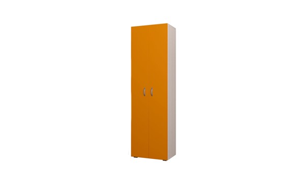 Детский шкаф 600 ДО Млечный дуб, Оранжевый в Самаре - изображение