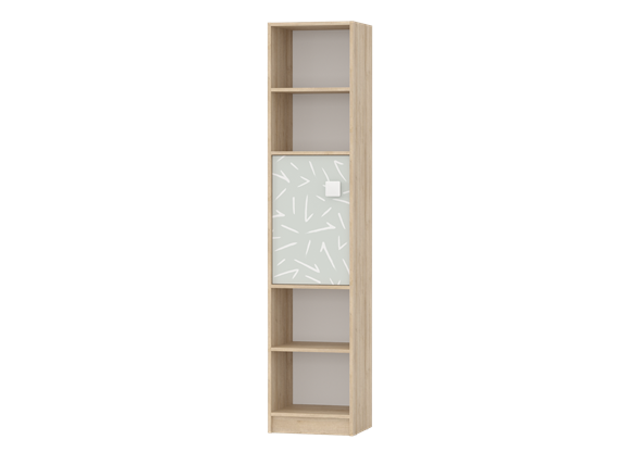 Детский шкаф-стеллаж с дверкой Микки (6-9428) в Самаре - изображение