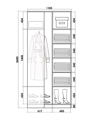 Шкаф-купе угловой Хит-У-24-4-77-17, Абстракция №1, Венге в Тольятти - изображение 2