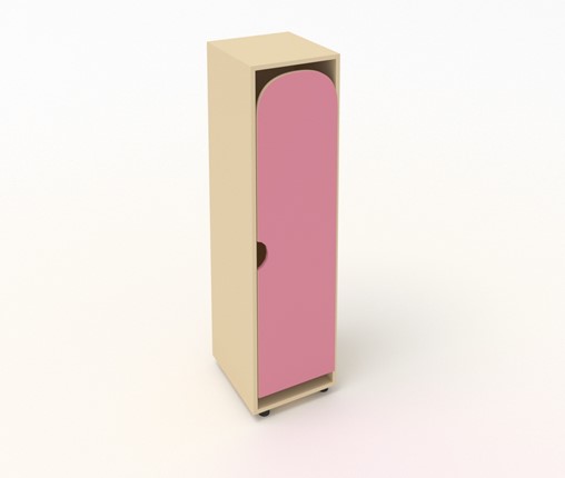 Шкаф детский ШГ1 Беж + Розовый в Самаре - изображение