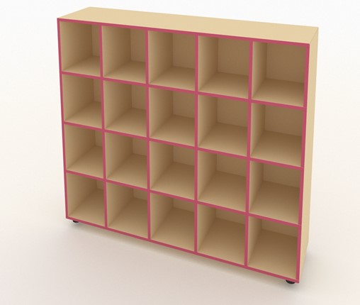 Шкаф для горшков ШГН-20 кромка розовая в Самаре - изображение