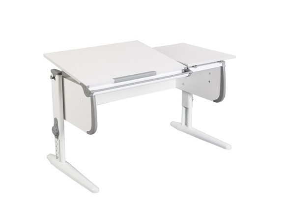 Детский стол-трансформер 1/75-40 (СУТ.25) белый/белый/Серый в Самаре - изображение