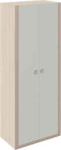 Шкаф двухдверный Глэдис М22 (Шимо светлый/Белый текстурный) в Тольятти