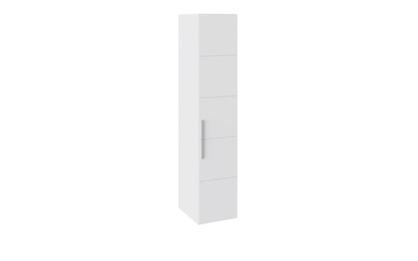 Шкаф однодверный Наоми, цвет Белый глянец СМ-208.07.01 в Самаре - изображение