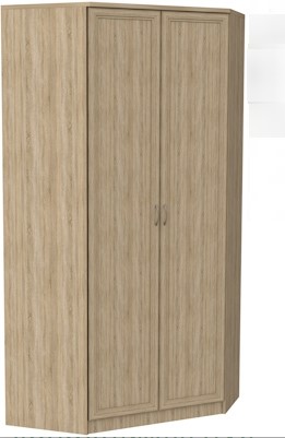 Распашной шкаф 403 несимметричный, цвет Дуб Сонома в Самаре - изображение