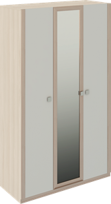 Распашной шкаф Глэдис М23 (Шимо светлый/Белый текстурный) в Самаре - предосмотр