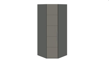 Распашной шкаф угловой Наоми, цвет Фон серый, Джут СМ-208.07.06 в Самаре