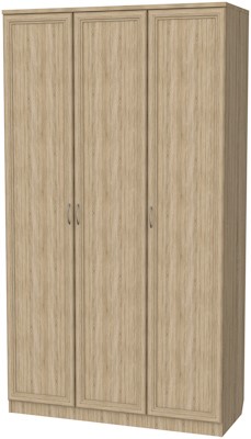 Распашной шкаф 106 3-х створчатый, цвет Дуб Сонома в Самаре - изображение