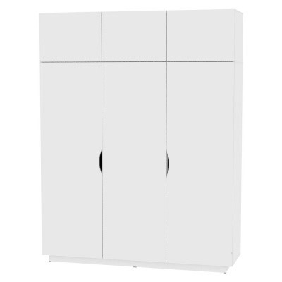Шкаф Аврора (H29) 2322х1801х540, Белый в Тольятти - изображение