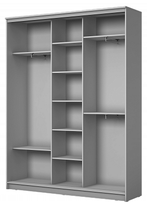 Шкаф 3-х дверный Хит-22-4-20-656-12, 2200х2014х420, пескоструй "Ромб" Дуб Млечный в Самаре - изображение 1
