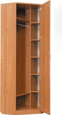Распашной шкаф 402 угловой со штангой, цвет Венге в Самаре - изображение 1
