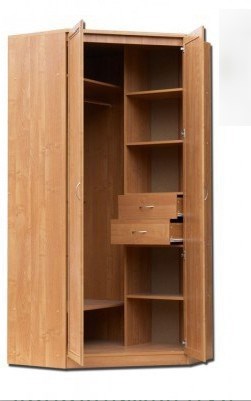 Распашной шкаф 403 несимметричный, цвет Дуб Сонома в Самаре - изображение 1