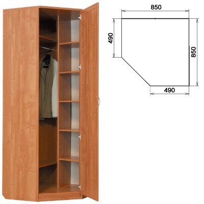 Распашной шкаф 400 угловой, цвет Дуб Сонома в Сызрани - изображение 1