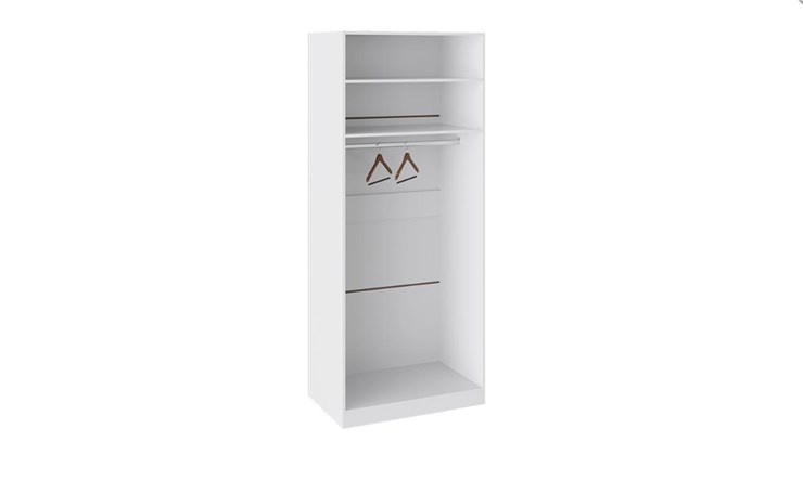 Распашной шкаф Наоми с 2-мя дверями, цвет Белый глянец СМ-208.07.03 в Самаре - изображение 1