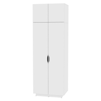 Шкаф 2-х створчатый Аврора (H27) 2322х801х540, Белый в Самаре - изображение
