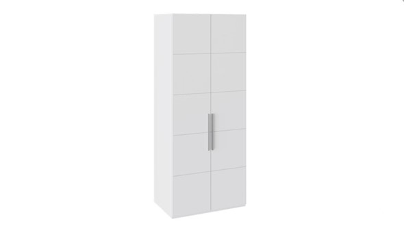 Распашной шкаф Наоми с 2-мя дверями, цвет Белый глянец СМ-208.07.03 в Самаре - изображение