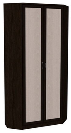 Распашной шкаф 401 угловой со штангой, цвет Венге в Самаре - изображение