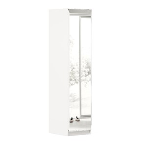 Шкаф одностворчатый Айла с зеркалом ЛД 688.140.000, Белый, исполнение 1 в Самаре