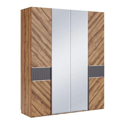 Шкаф 4-х дверный Моника с зеркалом в Самаре - изображение