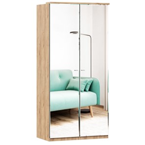 Шкаф двухстворчатый с 2-мя зеркалами Фиджи, 659.233, цвет белый в Тольятти