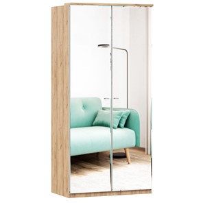 Шкаф двухстворчатый с 2-мя зеркалами Фиджи, 659.238, цвет белый в Тольятти - предосмотр