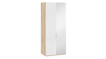 Шкаф для одежды Эмбер СМ-348.07.005 R (Яблоня Беллуно/Белый глянец) в Самаре - предосмотр
