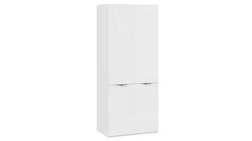 Шкаф с 2 дверями со стеклом Глосс СМ-319.07.211 (Белый глянец/Стекло) в Тольятти