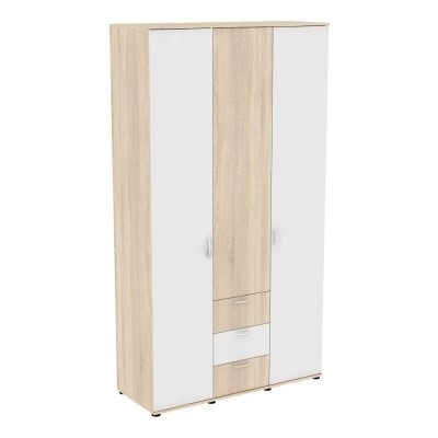 Шкаф трехдверный H57, ДСС-Белый в Самаре - изображение
