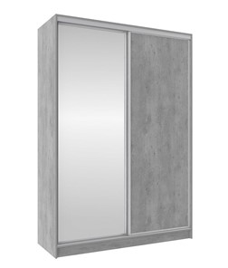 Шкаф 2-х створчатый 1600 Домашний Зеркало/ЛДСП, Atelier светлый в Самаре