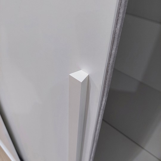 Шкаф-купе 2-х створчатый Strike 1200  Зеркало/ЛДСП (Белый) в Самаре - изображение 2