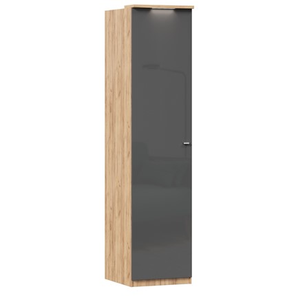 Шкаф одностворчатый Фиджи ЛД 659.221, антрацит в Самаре - изображение