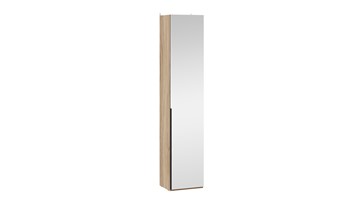 Шкаф для белья с 1 зеркальной дверью Порто (366) СМ-393.07.212 (Яблоня Беллуно/Графит) в Тольятти