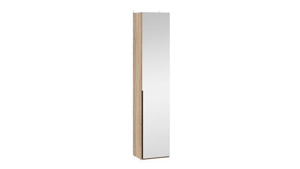 Шкаф для белья с 1 зеркальной дверью Порто (366) СМ-393.07.212 (Яблоня Беллуно/Графит) в Самаре - изображение