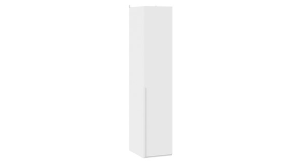 Шкаф для белья Порто (580) СМ-393.07.001 (Белый жемчуг/Белый софт) в Самаре - изображение