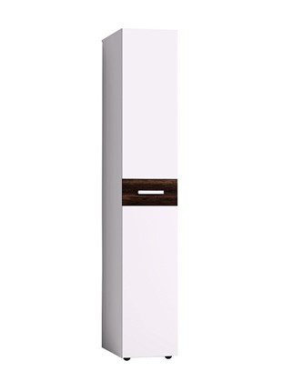 Шкаф для одежды Норвуд 55, Белый-Орех шоколадный в Тольятти - изображение