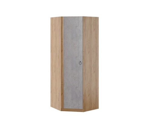 Угловой шкаф Глэдис М21 (Дуб золотой/Цемент светлый) в Самаре - изображение