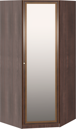Распашной шкаф угловой Беатрис М01 (Орех Гепланкт) в Самаре - изображение