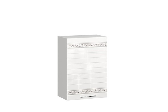Шкаф навесной Анастасия 500 008.081.000 белый глянец в Тольятти - изображение