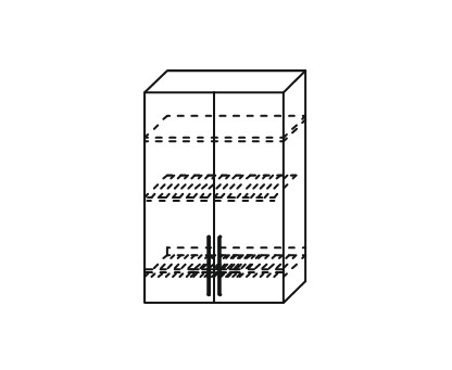 Шкаф кухонный Мыло, настенный двухдверный с сушкой 918*600*320, ШС 600/918 в Тольятти - изображение