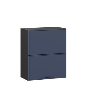 Шкаф горизонтальный на кухню 600 комбинированный Индиго ЛД 298.970.000.167, Чёрный/Тёмно-синий в Тольятти