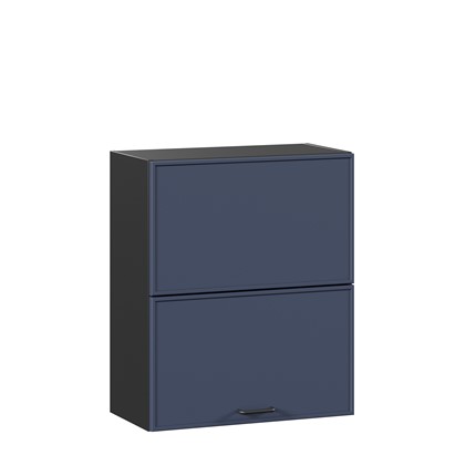 Шкаф горизонтальный на кухню 600 комбинированный Индиго ЛД 298.970.000.167, Чёрный/Тёмно-синий в Самаре - изображение