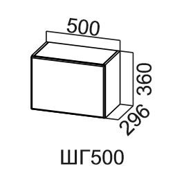 Шкаф настенный Модус, ШГ500/360, цемент светлый в Самаре - предосмотр