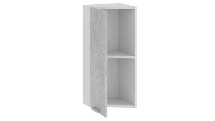 Кухонный торцевой шкаф Гранита 1В3Т (Белый/Бетон снежный) в Самаре - изображение 1