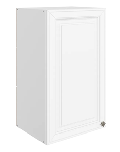 Кухонный навесной шкаф Мишель L400 H720 (1 дв. гл.) эмаль (белый/белый) в Тольятти